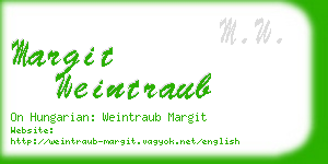 margit weintraub business card